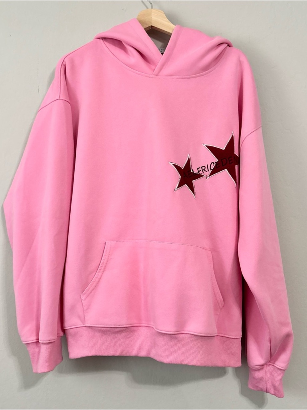 Aelfric Eden Baby Pink Star Pullover Sweatshirt Hoodie